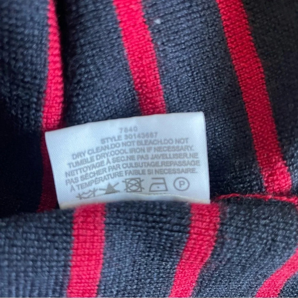 Tory Burch Seraphina Striped Wool Tunic Sweater 30772 - Picture 5 of 5